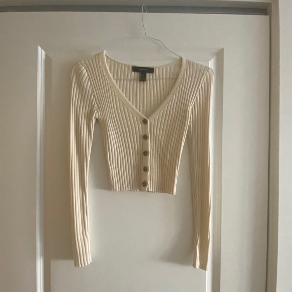 Cream Forever 21 Sweater